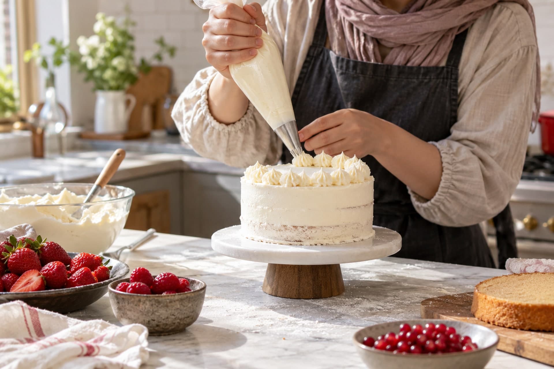 Original illustration for Bento Cake Baking Experience