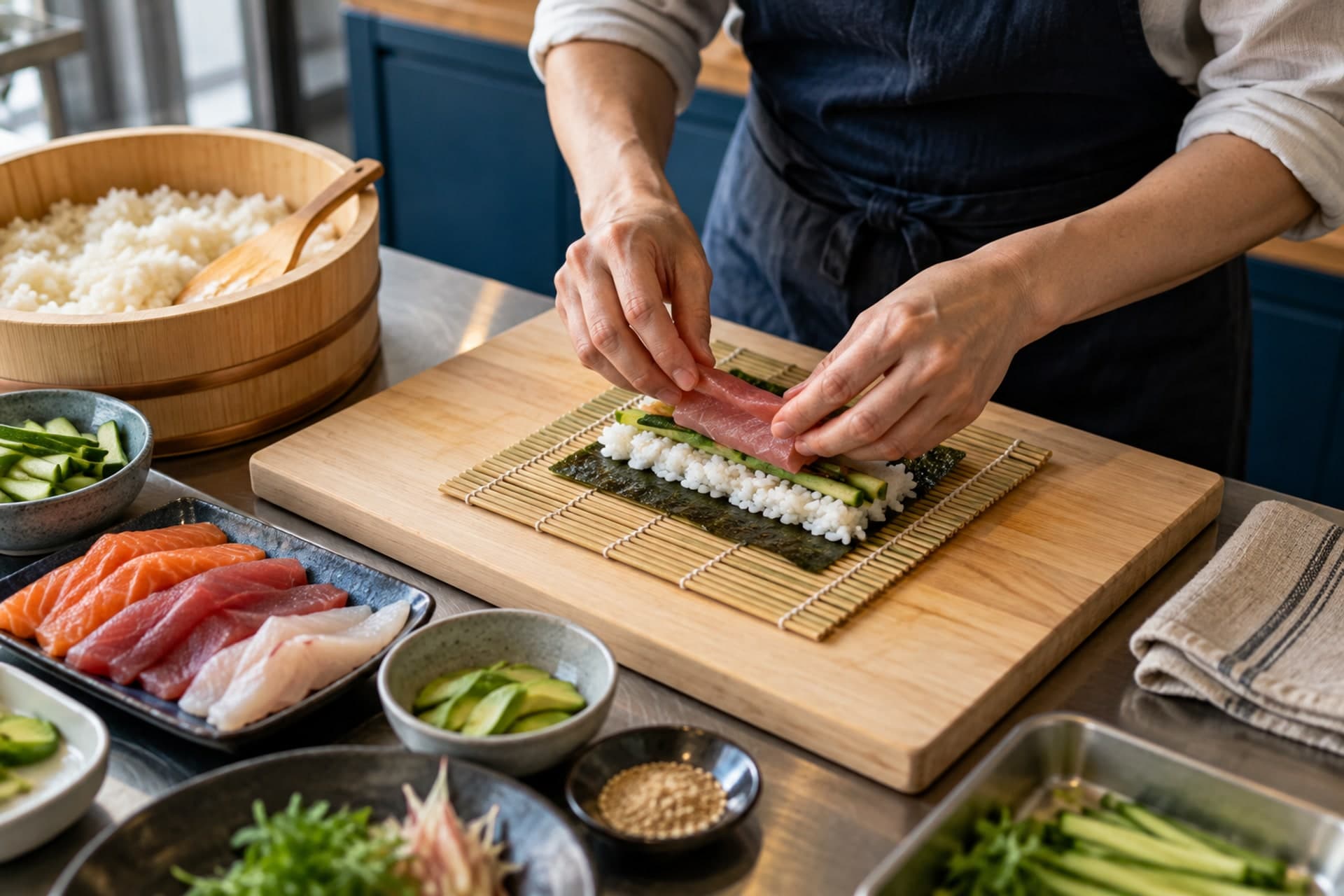 Original illustration for Sushi Workshop