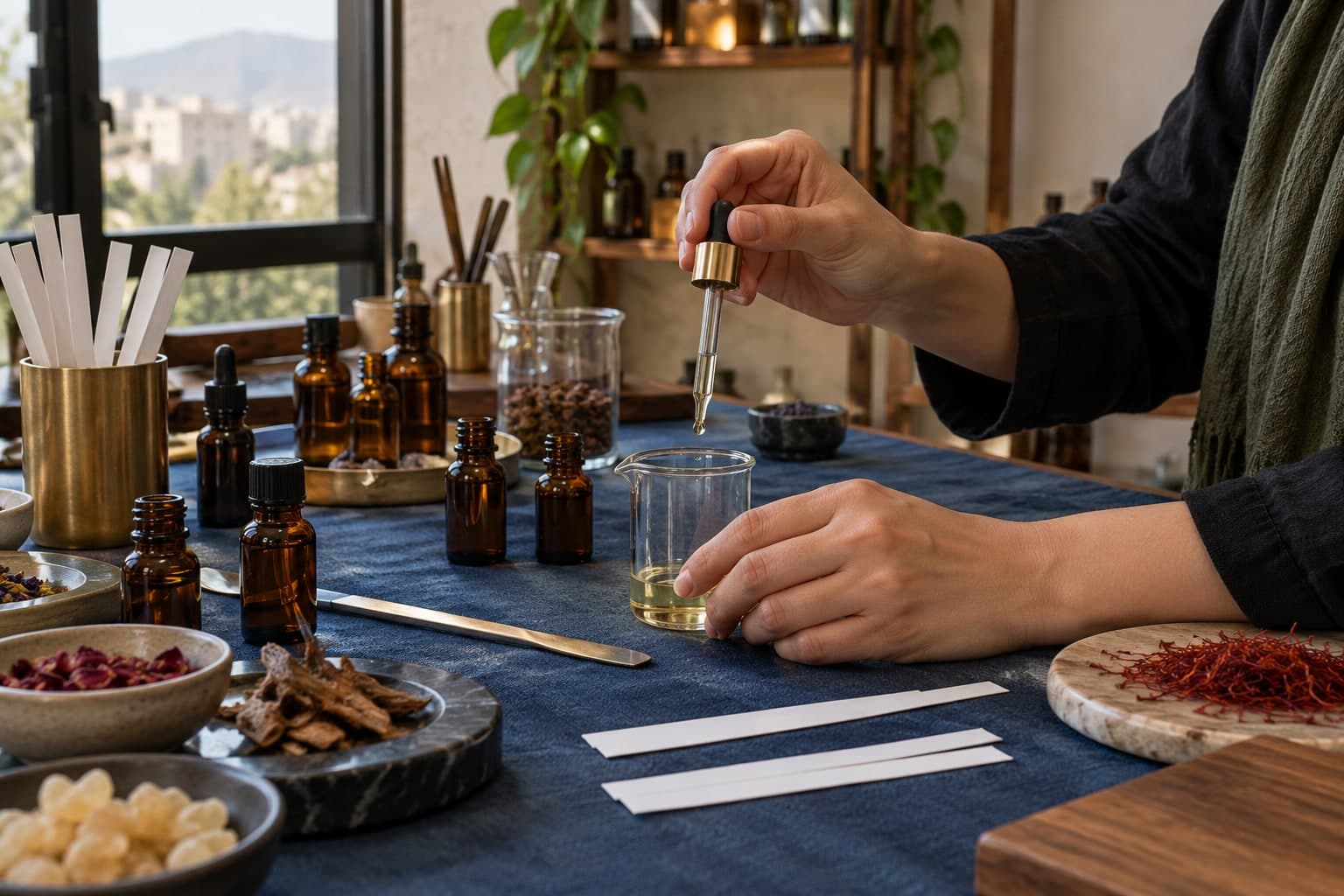 Original illustration for Perfume-Making Workshop