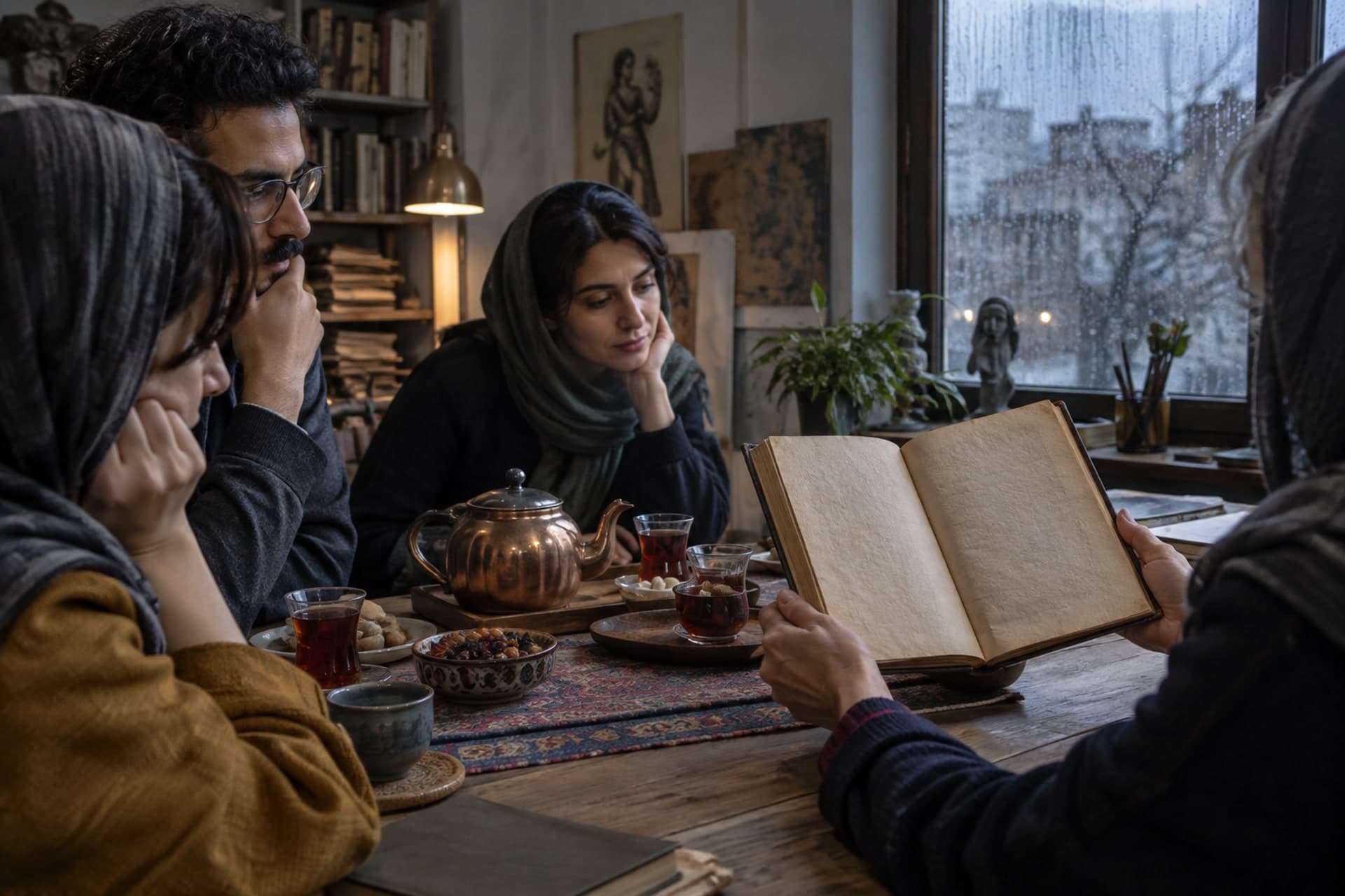 تصویرسازی اصلی برای دورهمی حافظ‌خوانی