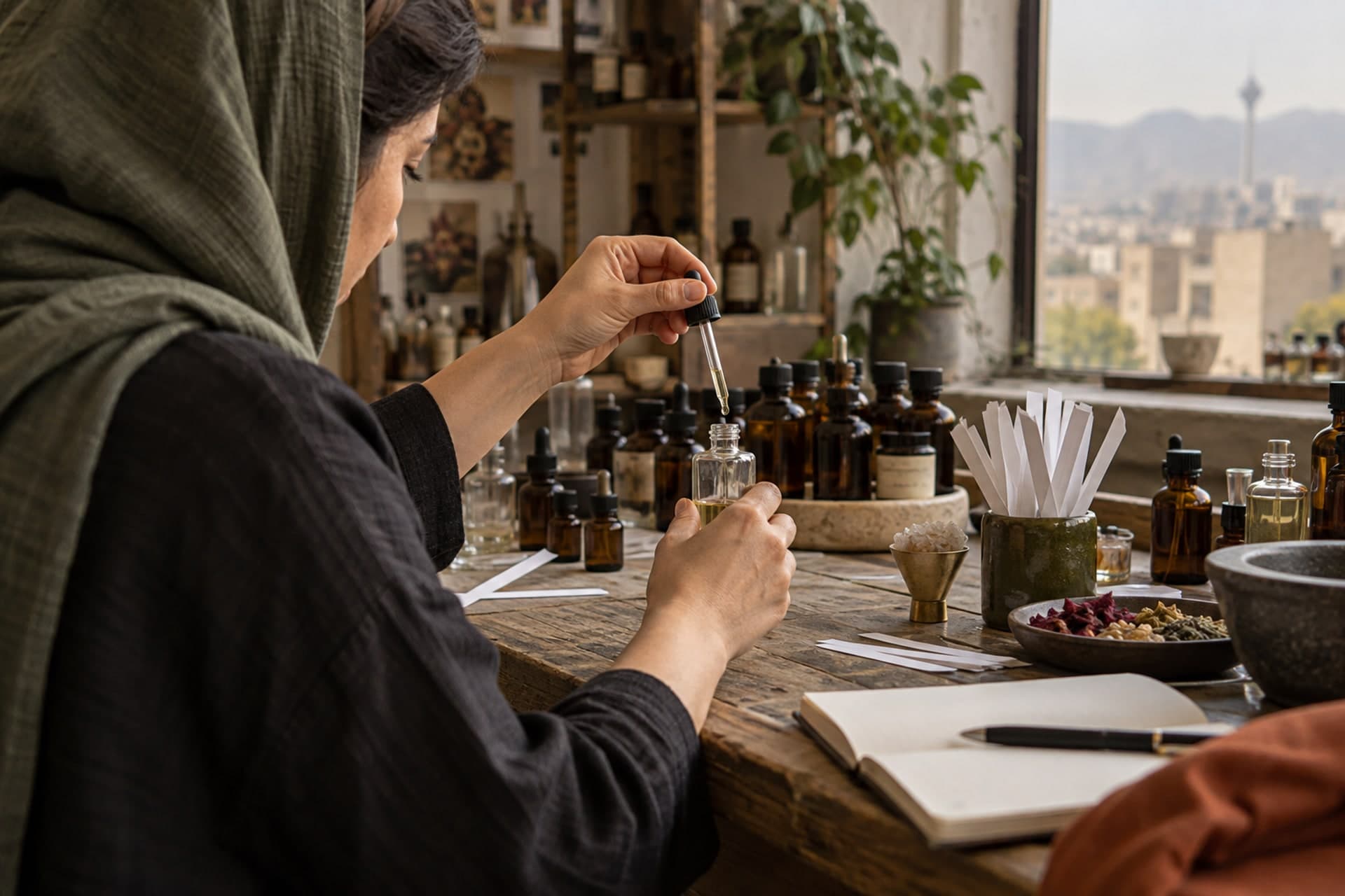 تصویرسازی اصلی برای ورکشاپ عطرسازی