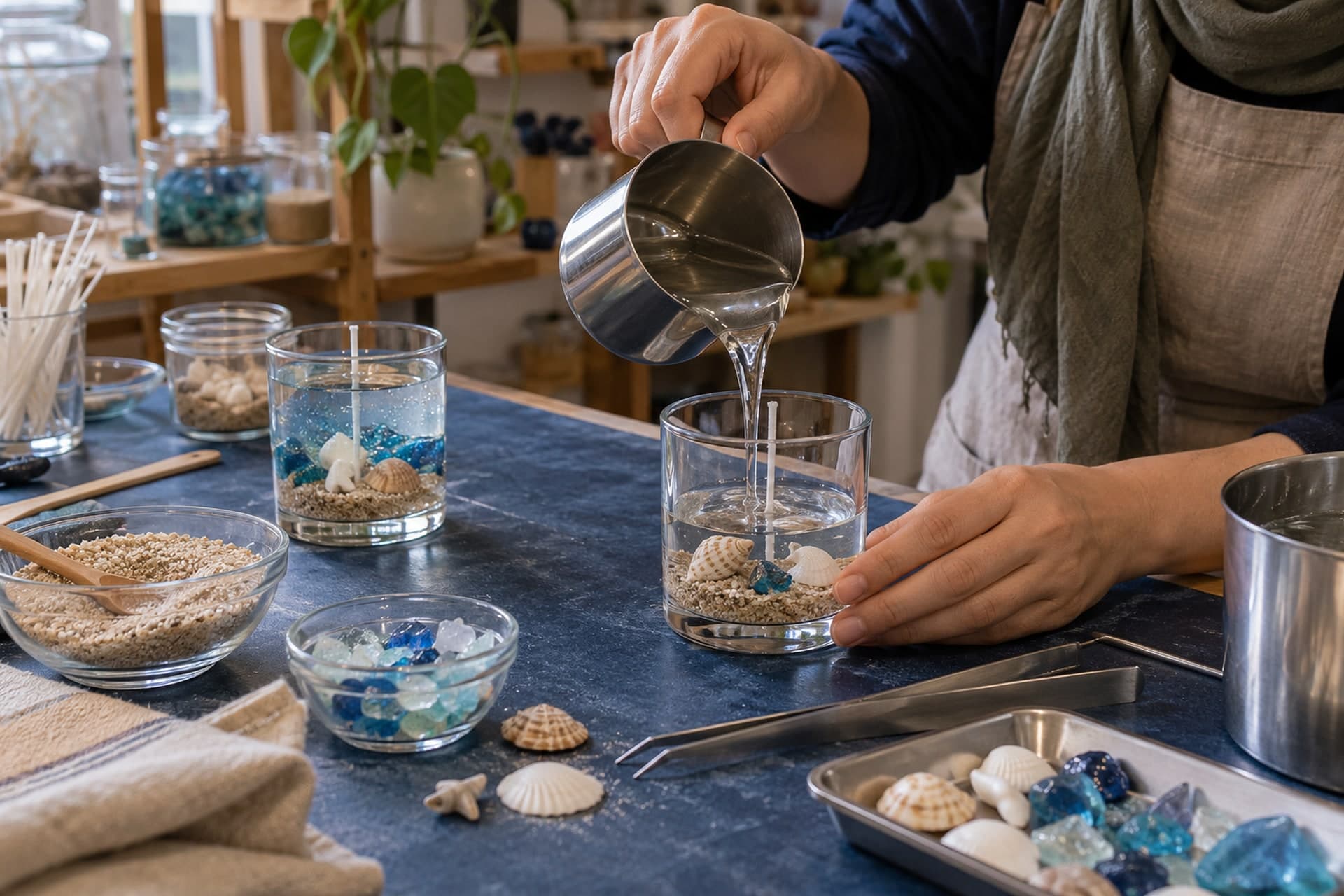 Original illustration for Sea and Aquarium Candles