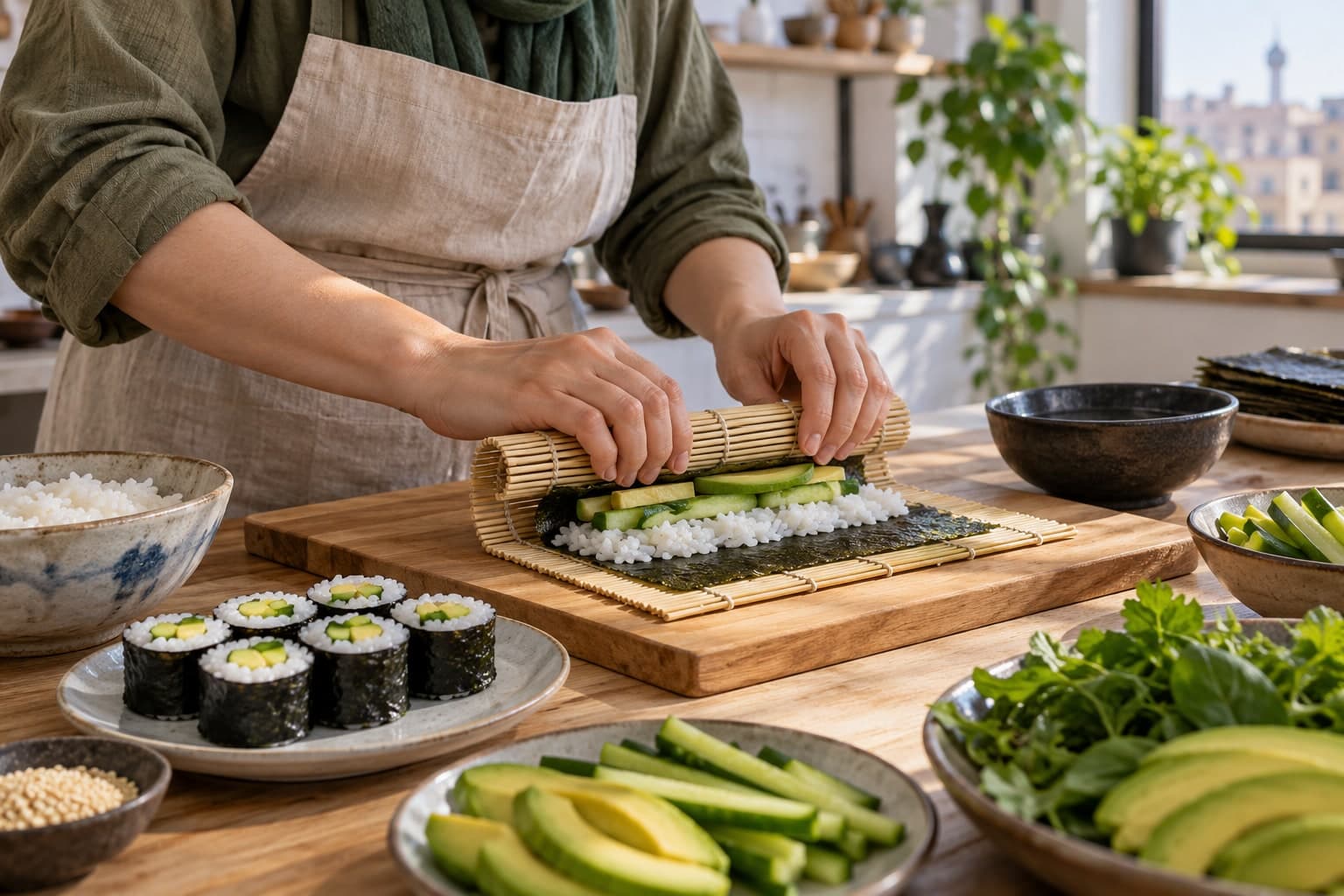 Original illustration for Sushi Workshop