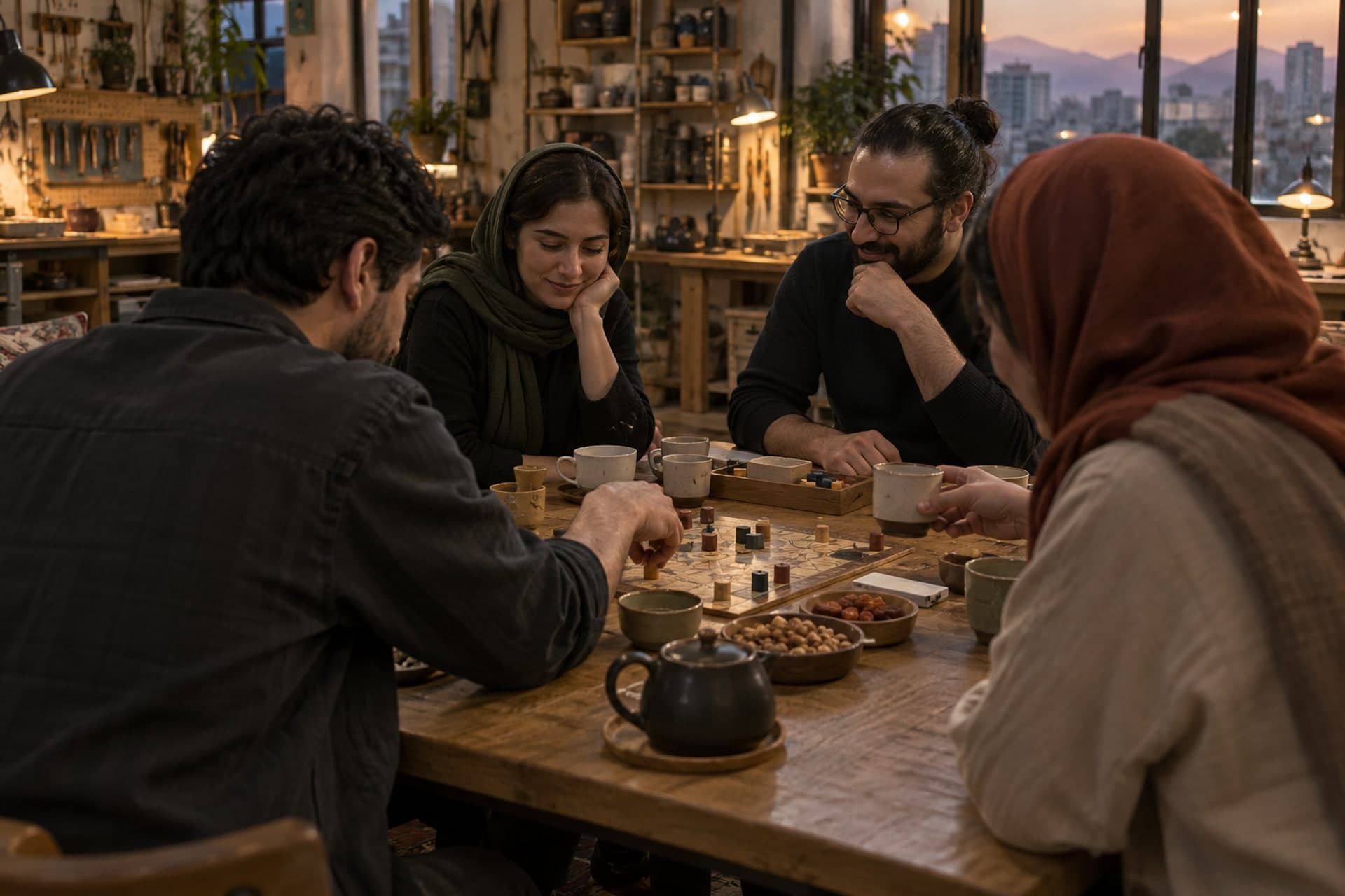 تصویرسازی اصلی برای مهمانی و دورهمی چهارشنبه