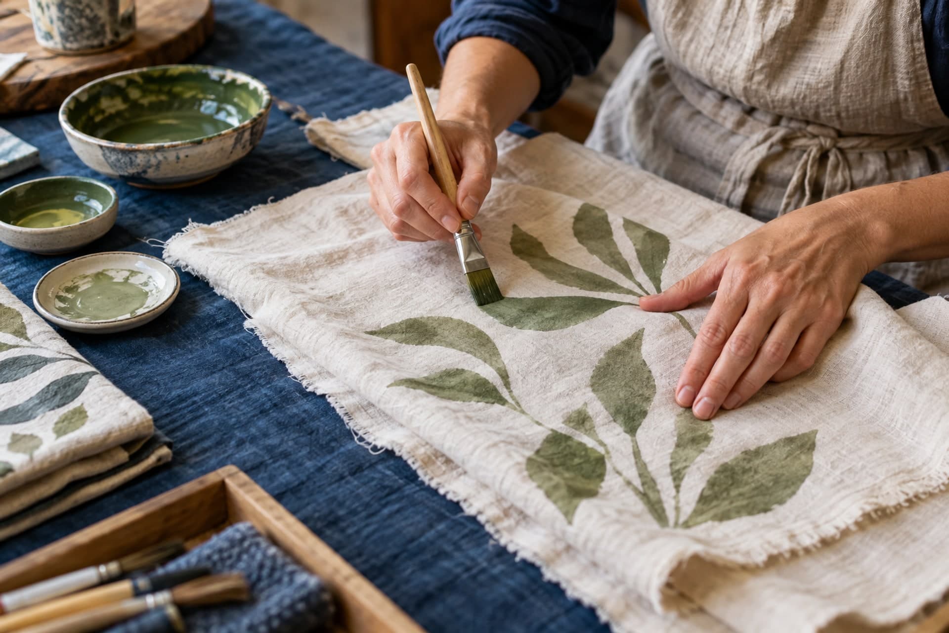 Original illustration for Fabric Painting Training Course