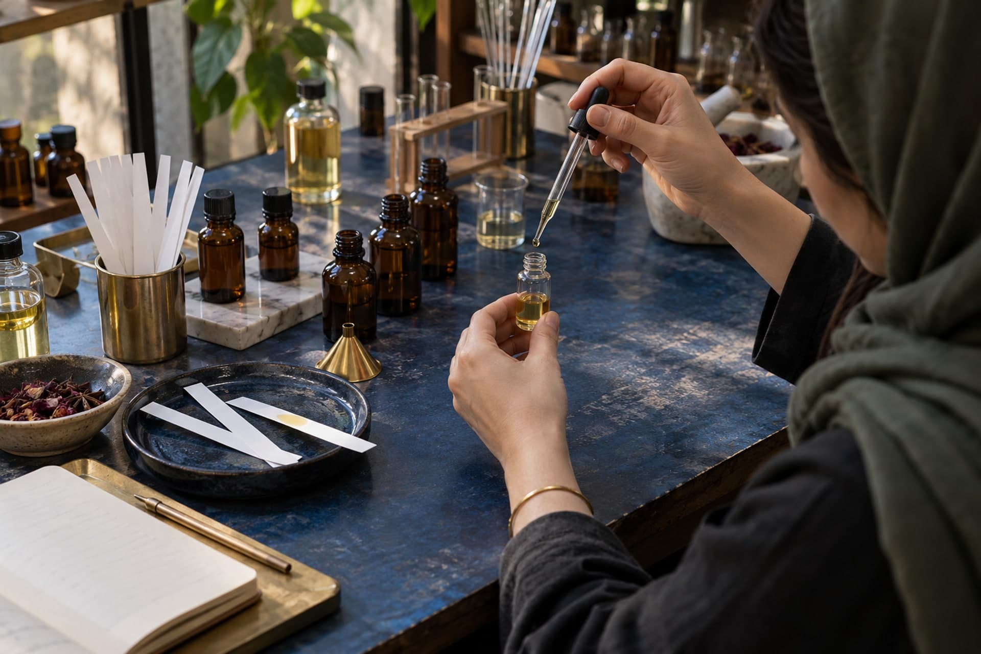 Original illustration for Perfume Making