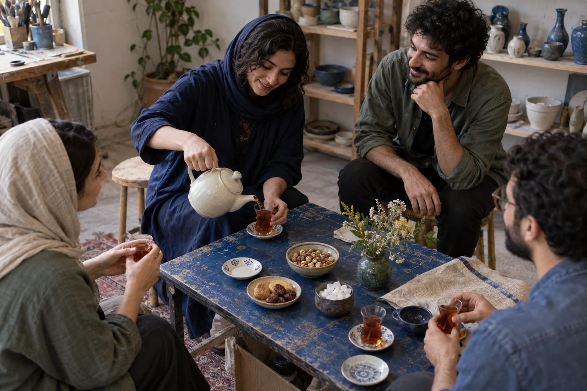 تصویرسازی اصلی برای چاییش با منه