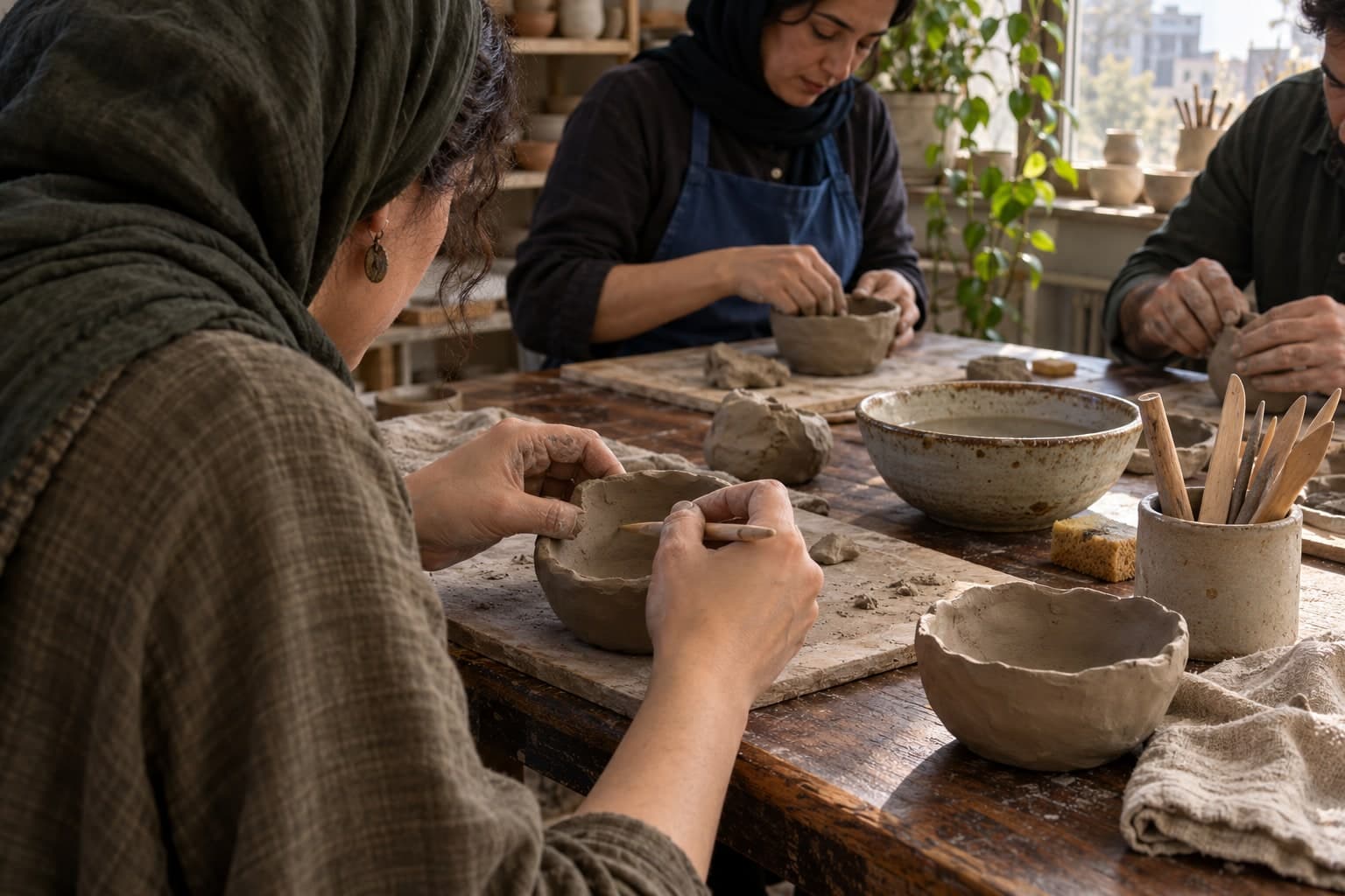 تصویرسازی اصلی برای هنر درمانی با سفال (گل سرامیک)
